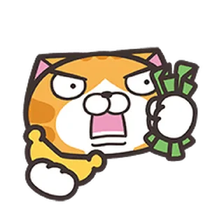 💵 emoji 白爛貓☆動態表情貼☆第6彈 Telegram sticker 13 of 41