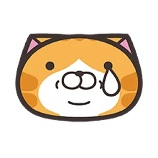 😢 emoji 白爛貓☆動態表情貼☆第6彈 Telegram sticker 23 of 41