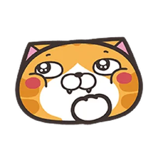 😏 emoji 白爛貓☆動態表情貼☆第6彈 Telegram sticker 5 of 41
