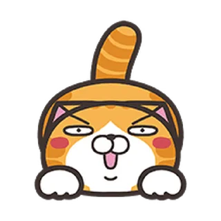 😍 emoji 白爛貓☆動態表情貼☆第6彈 Telegram sticker 24 of 41
