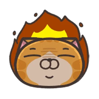 🔥 emoji 白爛貓☆動態表情貼☆第6彈 Telegram sticker 14 of 41
