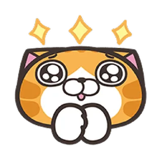 🥺 emoji 白爛貓☆動態表情貼☆第6彈 Telegram sticker 3 of 41