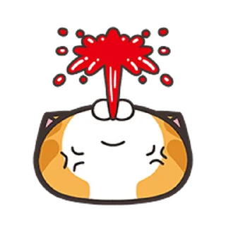 💢 emoji 白爛貓☆動態表情貼☆第6彈 Telegram sticker 16 of 41