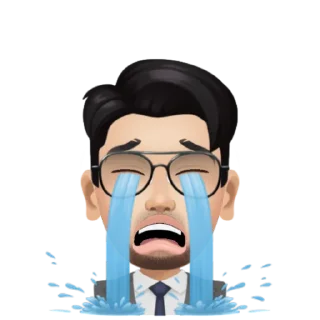 😭 emoji DoT expression Telegram sticker 12 of 53