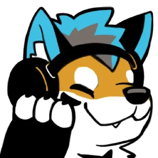 🎶 emoji 焦糖狼狼 Telegram sticker 14 of 67