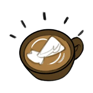 ☕ emoji 焦糖狼狼 Telegram sticker 24 of 67