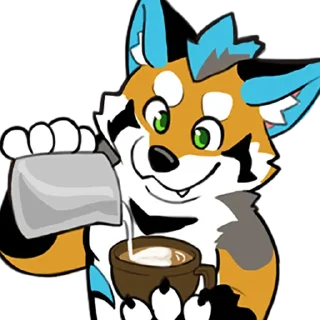 ☕ emoji 焦糖狼狼 Telegram sticker 23 of 67