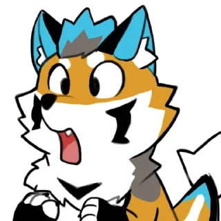 😲 emoji 焦糖狼狼 Telegram sticker 20 of 67