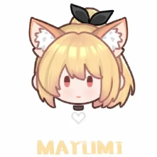 🫥 emoji mayumi贴纸 @mayumi_loveu Telegram sticker 22 of 33