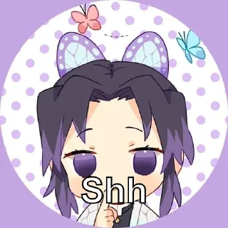 🤫 emoji Shinobu Telegram sticker 16 of 39