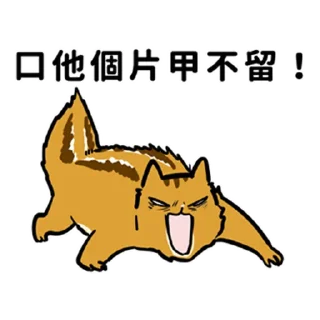 💪 emoji 花栗鼠口口口 Telegram sticker 19 of 24