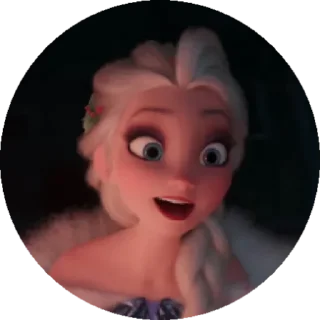 🤩 emoji Elsa Frozen Telegram sticker 17 of 24