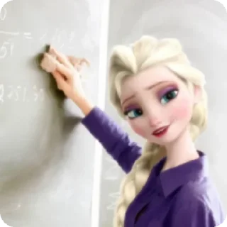🙂 emoji Elsa Frozen Telegram sticker 6 of 24