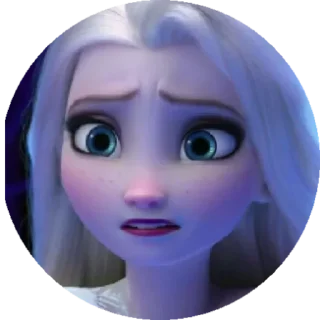 😨 emoji Elsa Frozen Telegram sticker 16 of 24