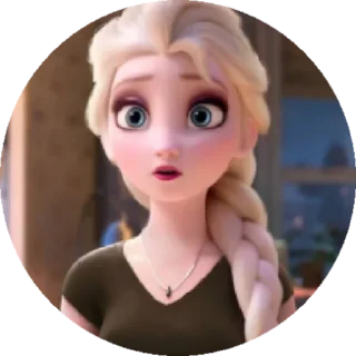 😲 emoji Elsa Frozen Telegram sticker 14 of 24