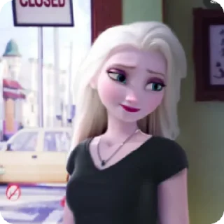 😊 emoji Elsa Frozen Telegram sticker 15 of 24