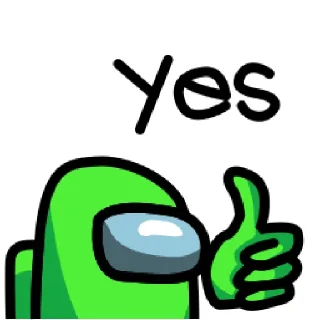 👍 emoji Among Us Telegram sticker 13 of 36