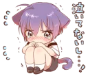 😢 emoji Boy of a black cat @stickerscar Telegram sticker 24 of 40