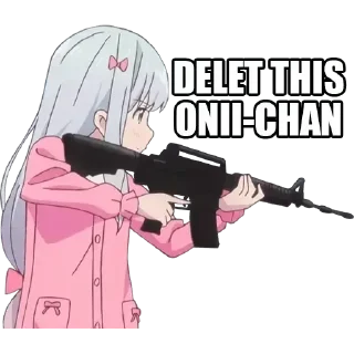 🔫 emoji Anime Meme Telegram sticker 6 of 25