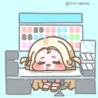 😴 emoji 夏莱PNG vol.1 @tsugumi42 Telegram sticker 9 of 10