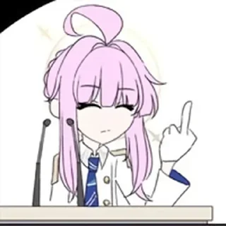 🖕 emoji 夏莱PNG vol.1 @tsugumi42 Telegram sticker 6 of 10