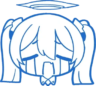 😭 emoji 千年 PNG vol.1 @tsugumi42 Telegram sticker 13 of 120