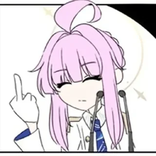 🖕 emoji 夏莱PNG vol.1 @tsugumi42 Telegram sticker 5 of 10