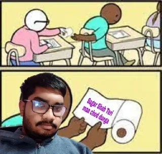 😂 emoji Sagar Saha saar 🤡 Telegram sticker 22 of 38