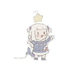 😍 emoji Gura和宝宝的奇奇怪怪 Telegram sticker 5 of 120
