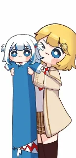 🤪 emoji Gura和宝宝的奇奇怪怪 Telegram sticker 20 of 120