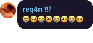 😭 emoji regan say Telegram sticker 14 of 15