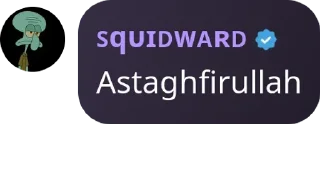 🖤 emoji Squidward Telegram sticker 6 of 25