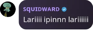 Sticker from Squidward