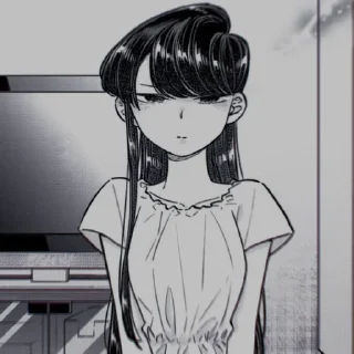 💭 emoji komi Shouko | @nanostickers Telegram sticker 16 of 41