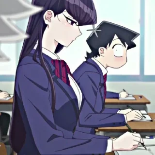 🐾 emoji Komi Shouko ◍⃘  @comyushou Telegram sticker 12 of 40