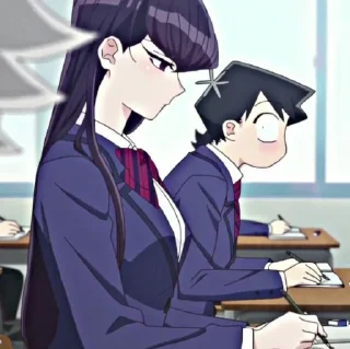 🐾 emoji Komi Shouko ◍⃘  @comyushou Telegram sticker 13 of 40