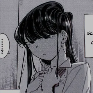 💭 emoji komi Shouko | @nanostickers Telegram sticker 10 of 41