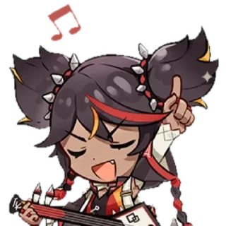 🎸 emoji Liyue by @Kazuha4me Telegram sticker 17 of 32