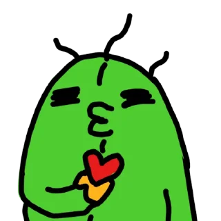 😘 emoji 觀賞用連豬連狗腦魔 Telegram sticker 10 of 52