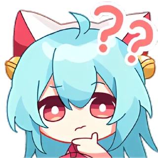 ❓ emoji 草莓猫Taffy Telegram sticker 15 of 25
