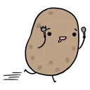 🏃 emoji Life is Potato Telegram sticker 7 of 40