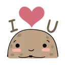 ❤️ emoji Life is Potato Telegram sticker 14 of 40