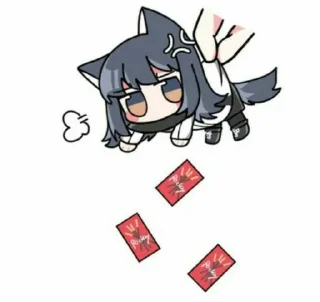🐾 emoji Texas Arknight [InariChuu] Telegram sticker 10 of 25