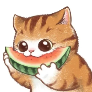 🍉 emoji miaww kale Telegram sticker 16 of 21
