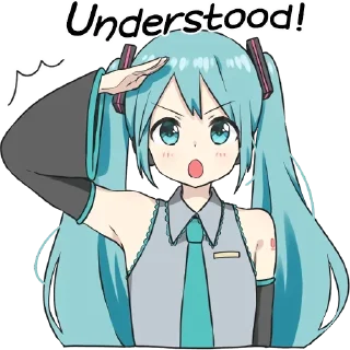 Sticker from Hatsune Miku