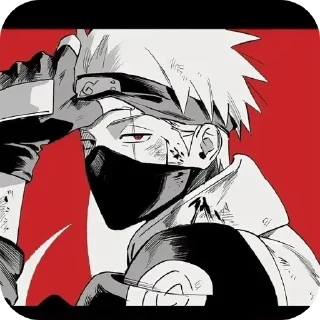 🙂 emoji Kakashi — @stckrRobot Telegram sticker 10 of 26