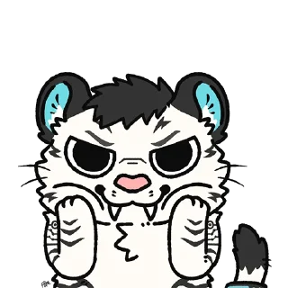 😼 emoji 白虎 WhiteTiger Telegram sticker 22 of 120