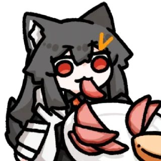 😋 emoji 云狼狼 @zhaxia_cn Telegram sticker 6 of 101