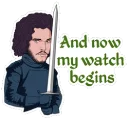 Sticker from Game of Thrones