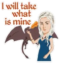 👊 emoji Game of Thrones Telegram sticker 7 of 27